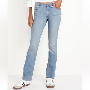 Old Navy Light Wash Mid-Rise Wow Boot-Cut Jeans